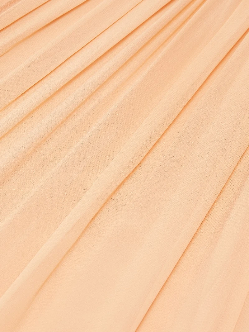 Florella Ruffled Silk Georgette Gown