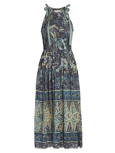Essie Patchwork Batik Midi-Dress