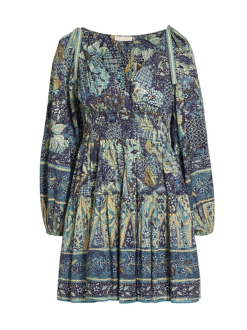 Anika Floral Patchwork Minidress