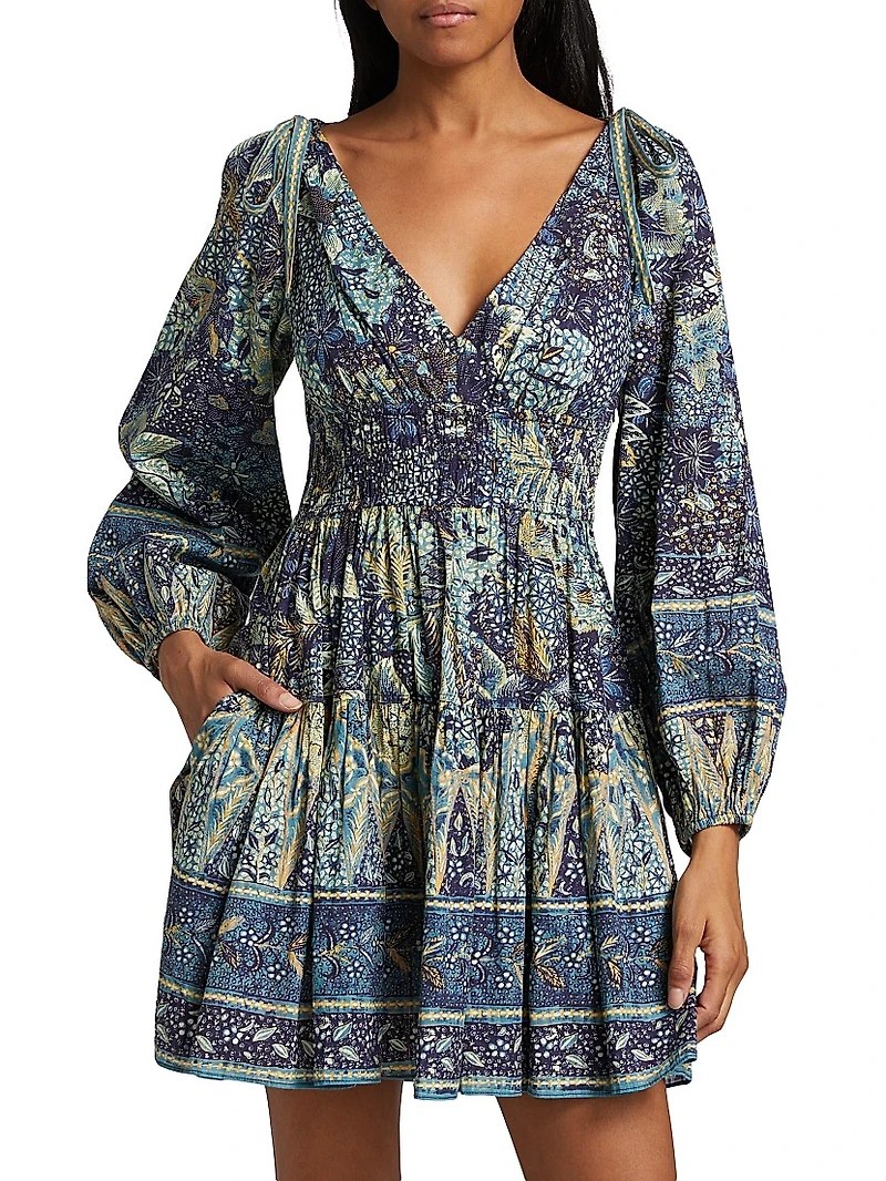 Anika Floral Patchwork Minidress