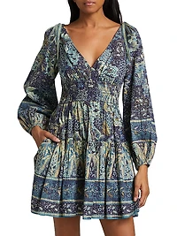 Anika Floral Patchwork Minidress