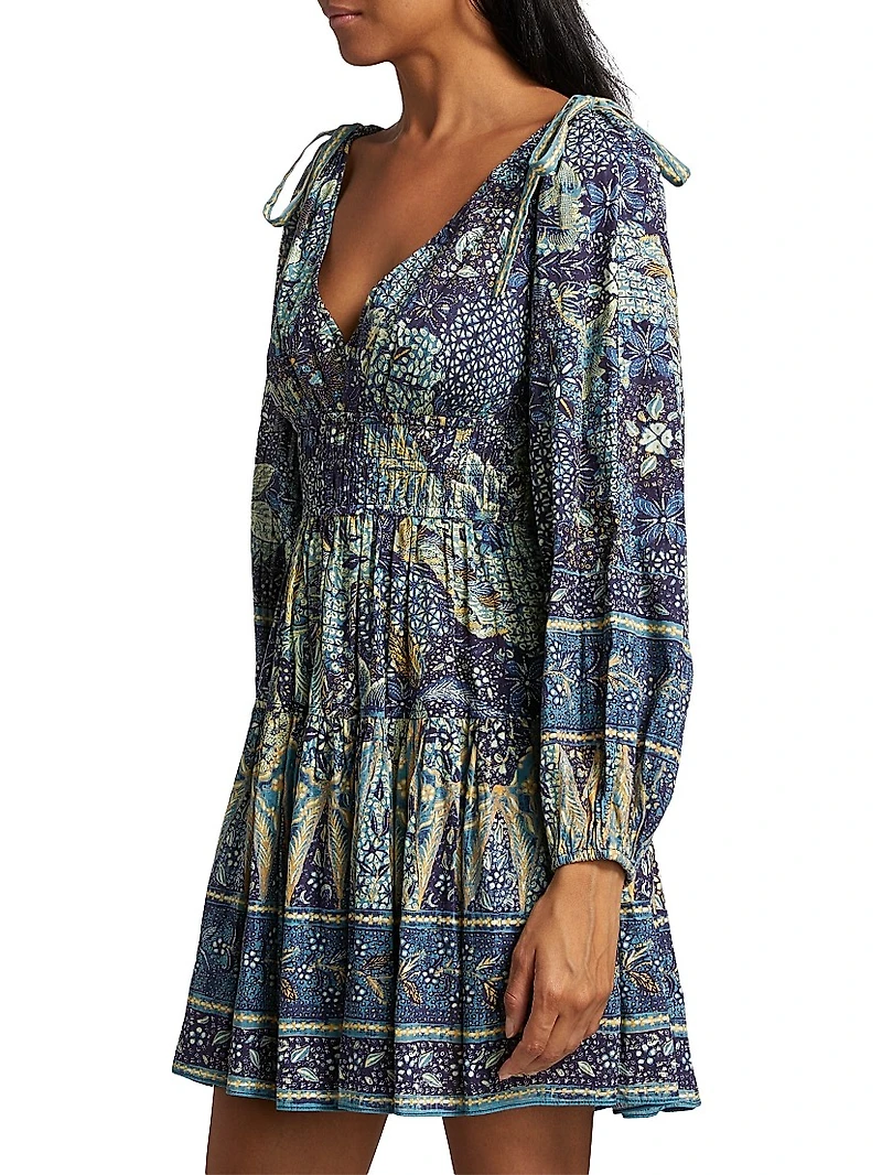 Anika Floral Patchwork Minidress