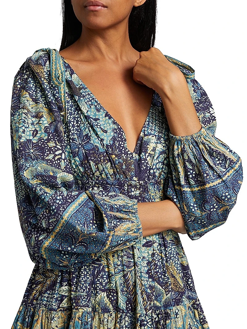 Anika Floral Patchwork Minidress