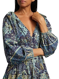 Anika Floral Patchwork Minidress