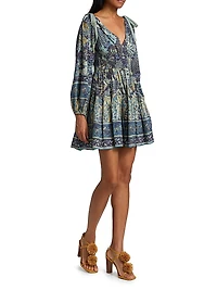 Anika Floral Patchwork Minidress