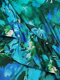 Elise Floral Ruffle Midi-Dress