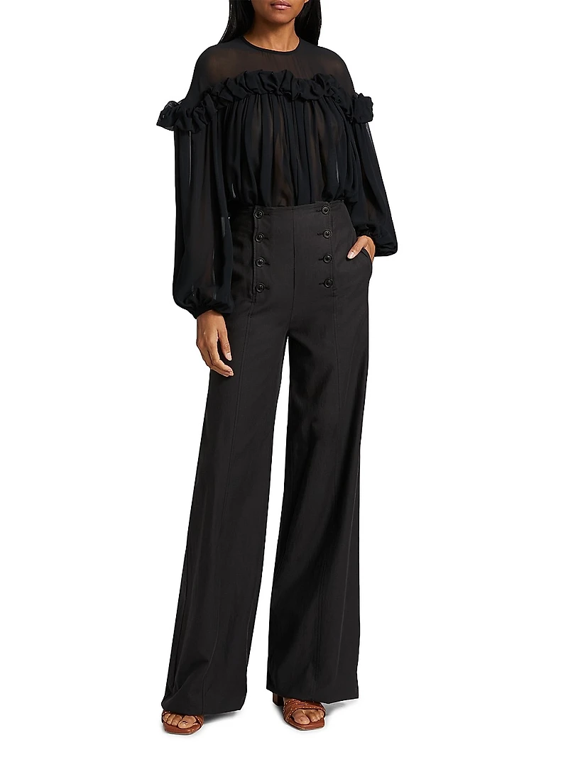 Peggy Silk Georgette Blouse