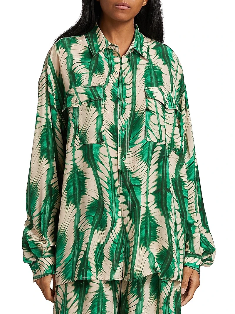 Soren Printed Silk Shirt