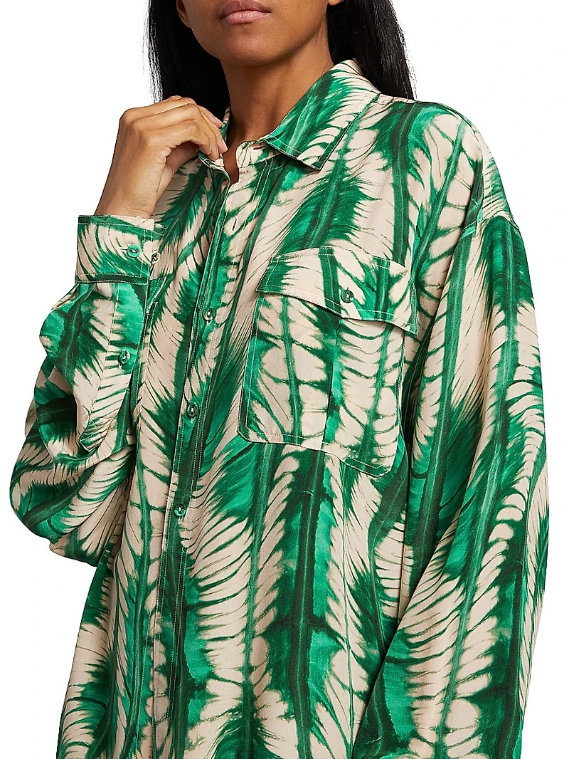 Soren Printed Silk Shirt