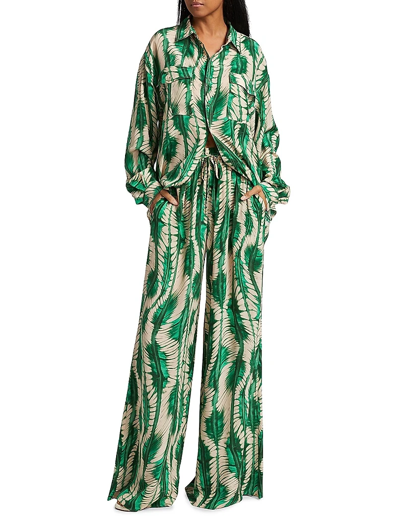 Soren Printed Silk Shirt