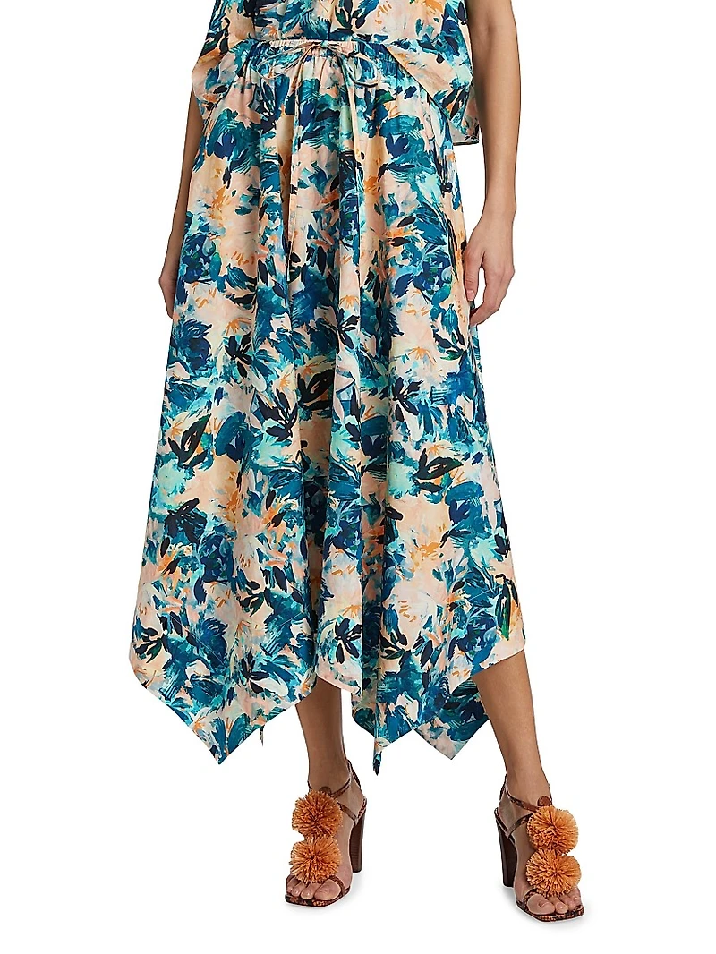 Madelyn Handkerchief Midi-Skirt