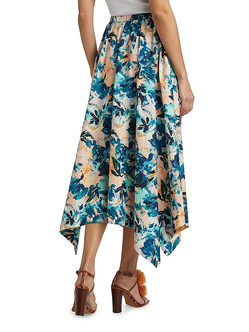 Madelyn Handkerchief Midi-Skirt