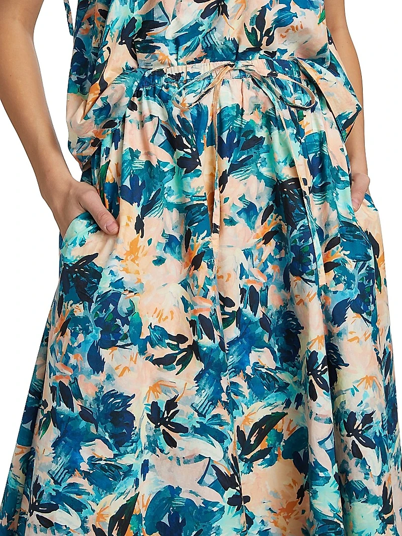 Madelyn Handkerchief Midi-Skirt