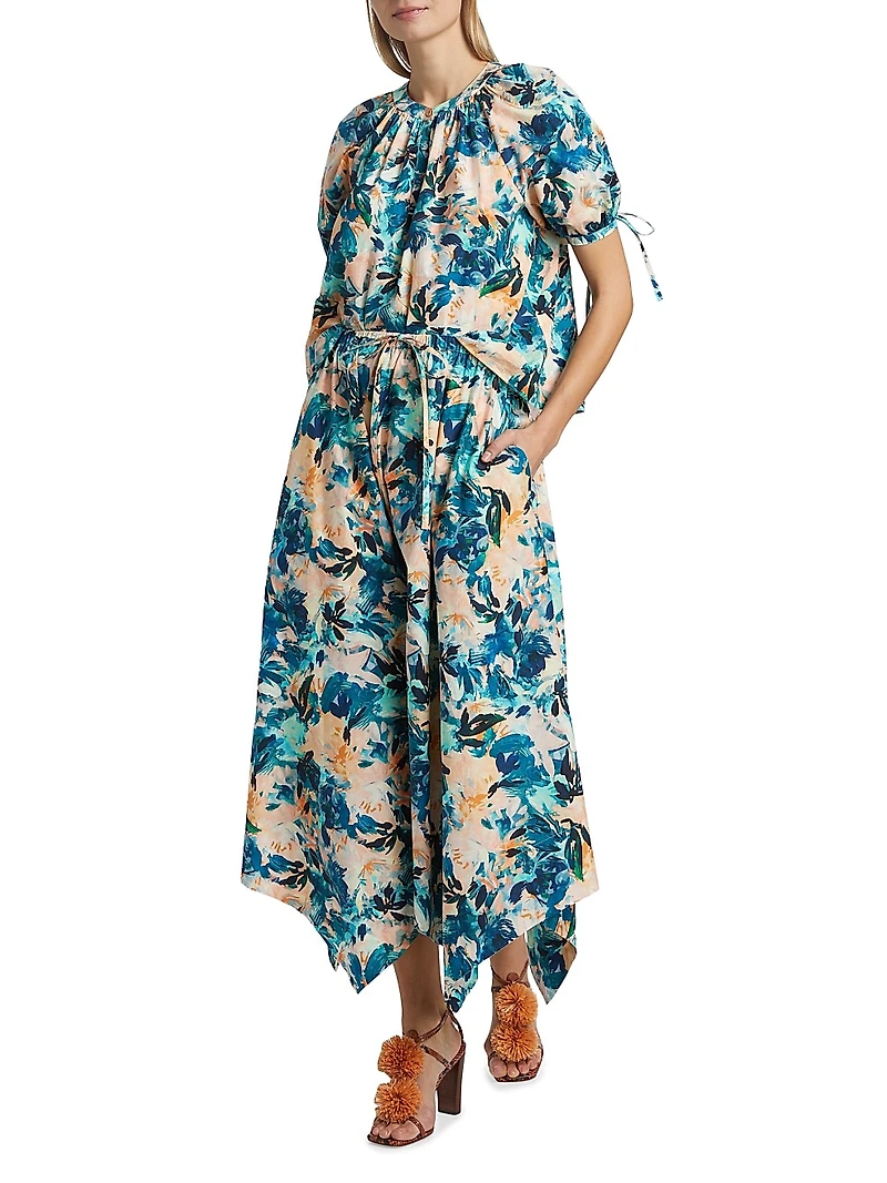 Madelyn Handkerchief Midi-Skirt