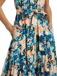Ottilie Floral Cotton Midi-Dress