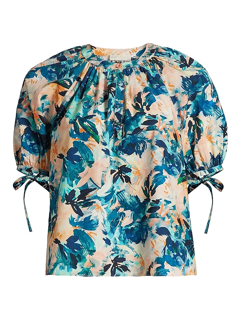 Vienne Floral Cotton Blouse