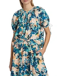 Vienne Floral Cotton Blouse