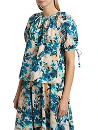 Vienne Floral Cotton Blouse