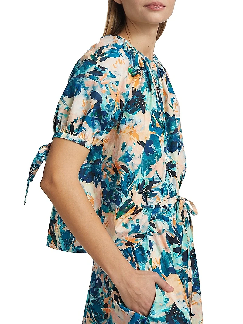 Vienne Floral Cotton Blouse