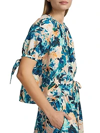 Vienne Floral Cotton Blouse