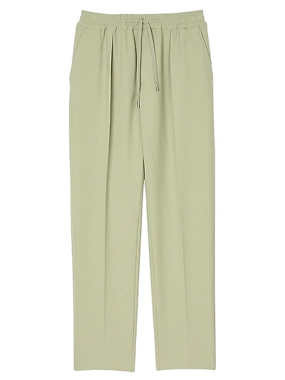 Elasticated Straight Leg Trousers