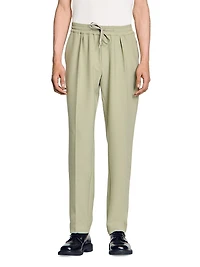 Elasticated Straight Leg Trousers