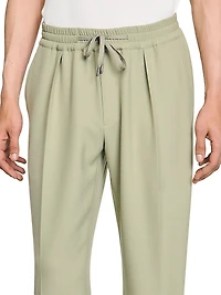 Elasticated Straight Leg Trousers