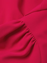 Crepe Squareneck Minidress