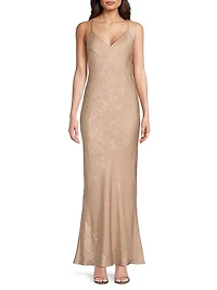 Foiled Slip Maxi Dress