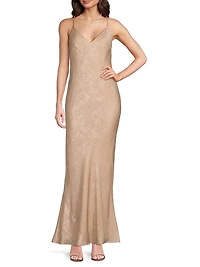 Foiled Slip Maxi Dress