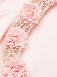 Crepe Satin Midi-Dress