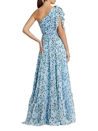 Ieena Floral Chiffon Gown
