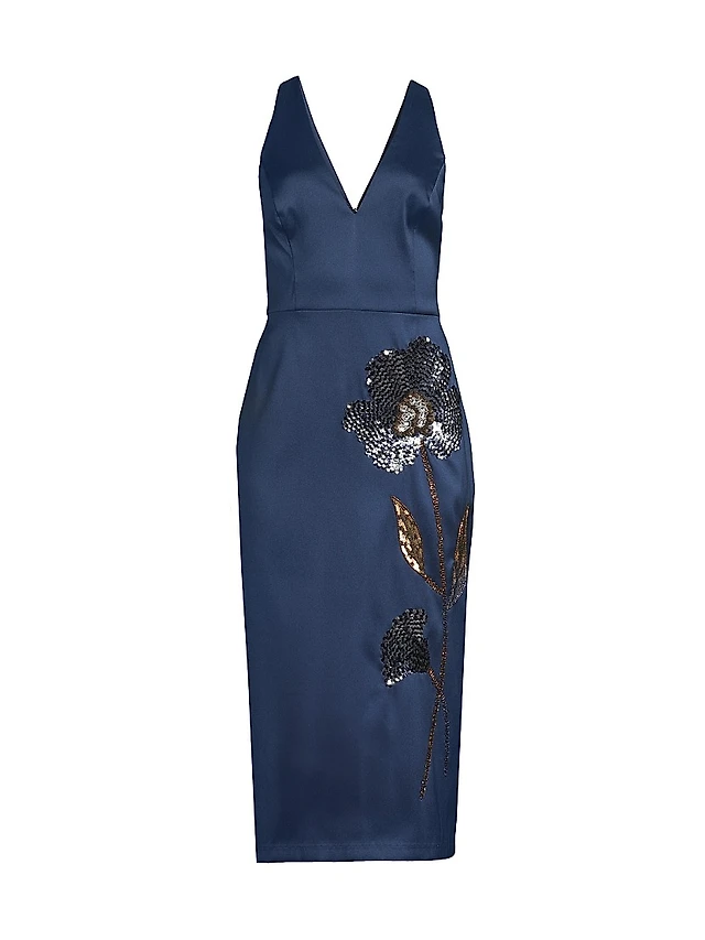 Mac Duggal Floral Embellished Cocktail Dress | The Summit