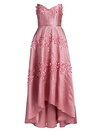 Toby Beaded High-Low Gown