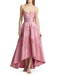 Toby Beaded High-Low Gown