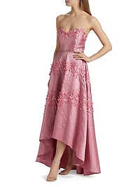 Toby Beaded High-Low Gown