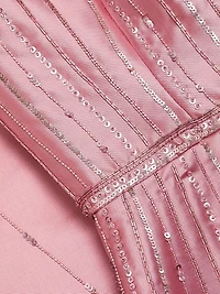 Toby Beaded High-Low Gown