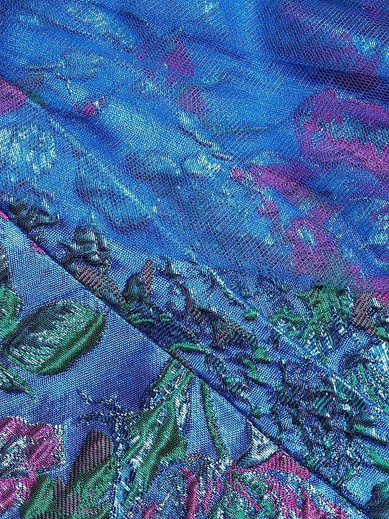 Jaylen One-Shoulder Brocade Midi-Dress