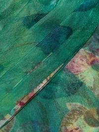 Luana Floral Organza High-Low Gown