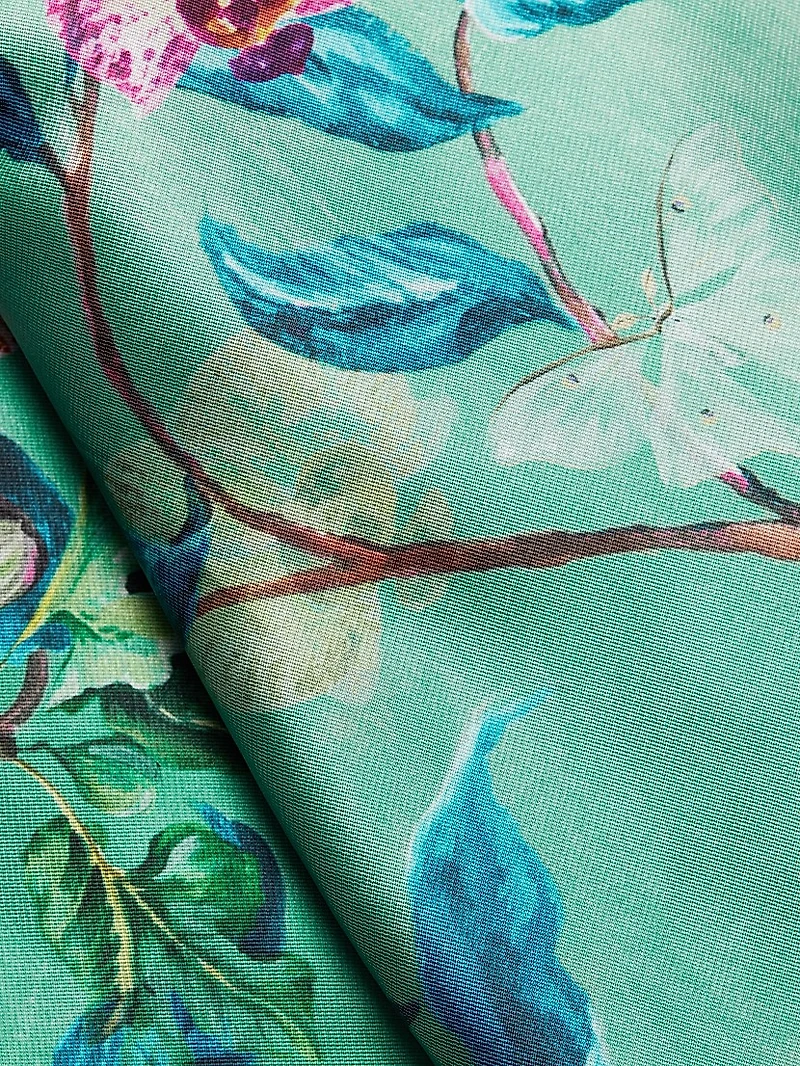 Lulu Floral Mikado Column Gown