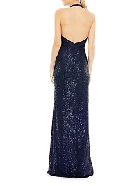 Ieena Embellished Plunge Gown