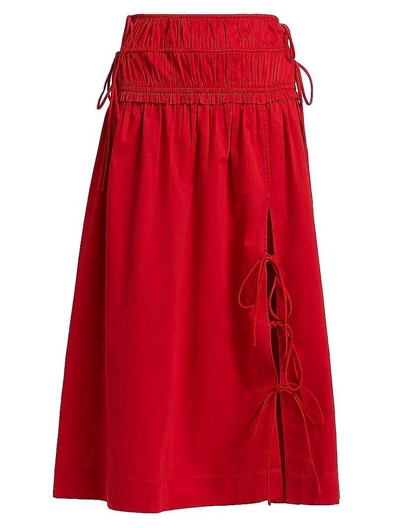 Charlotte Cotton Midi-Skirt