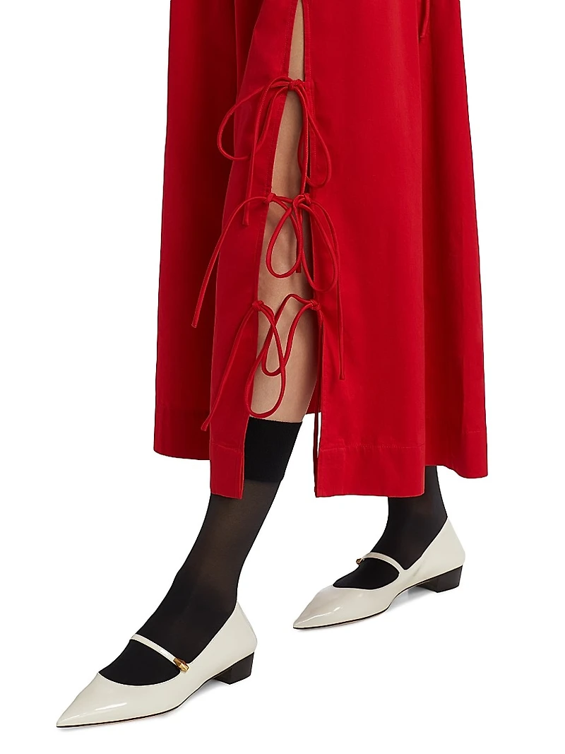 Charlotte Cotton Midi-Skirt