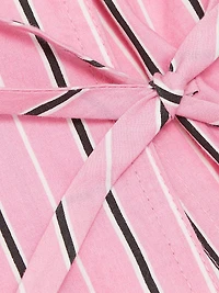 Carmy Striped Double-Breasted Button-Front Shirt