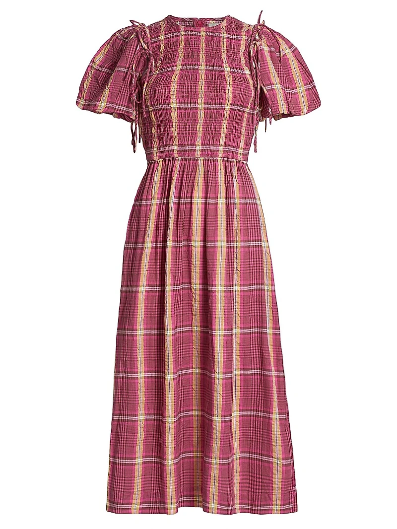 Becca Check Midi-Dress