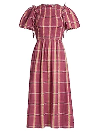 Becca Check Midi-Dress