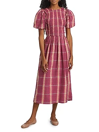Becca Check Midi-Dress