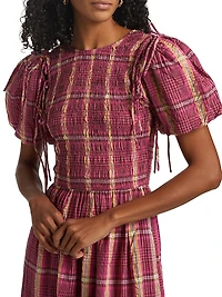 Becca Check Midi-Dress