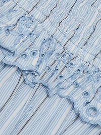 Nola Embroidered Cotton Midi-Dress