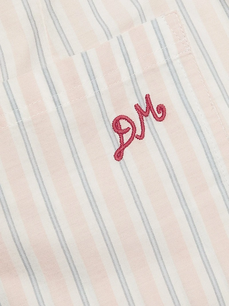 Leah Embroidered Striped Trousers